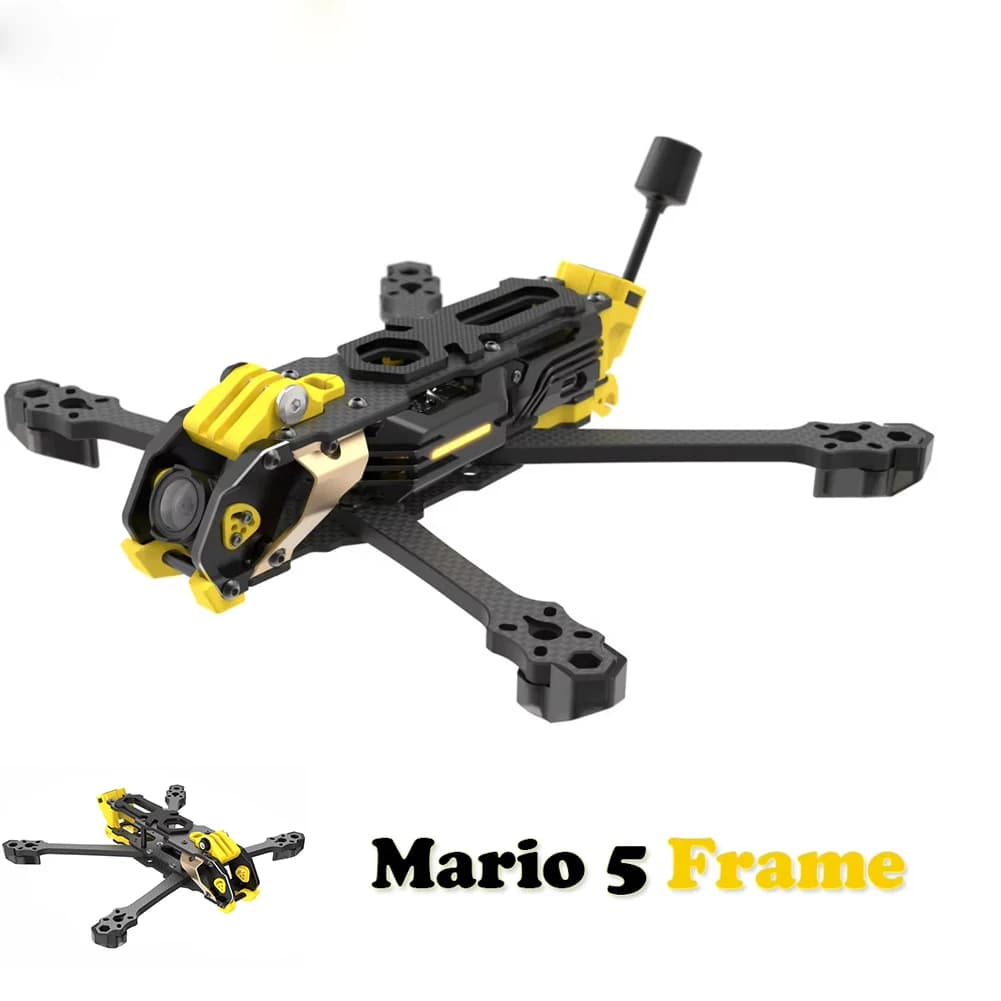 SpeedyBee Mario 5 Frame 5 Inch DC/XH Carbon Fiber Plate for FPV Freestyle Racing Drone DJI O3/O4 PRO - 1