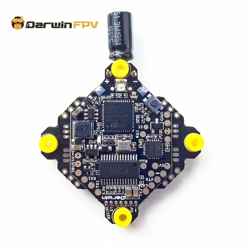 DarwinFPV F411 AIO Flight Controller  Whoop Blheli_S Betaflight F4 15A OSD BEC BL_S 1-3S 4In1 ESC for RC Drone FPV Racing - 1