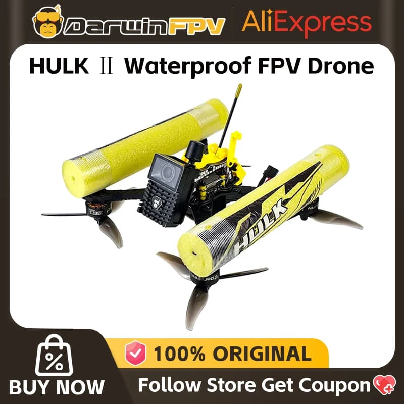 DarwinFPV HULK II Cinematic FPV Drone 5 Inch Quadcopters 5.8G 1000mW waterproof VTX - 1