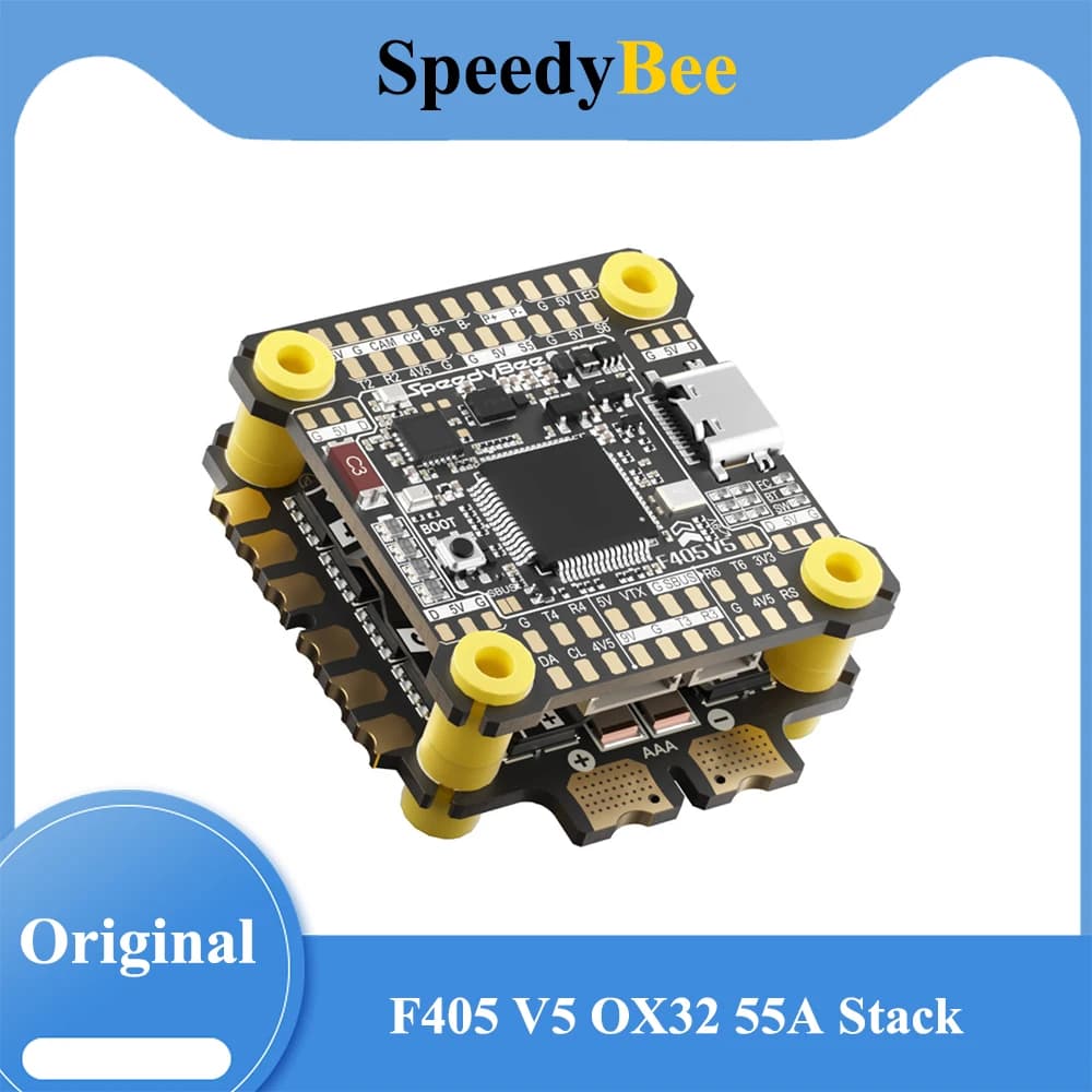 SpeedyBee F405 V5 OX32 55A 30x30 Model Aircraft FC&ESC Stack AT7456E for DIY FPV - 1