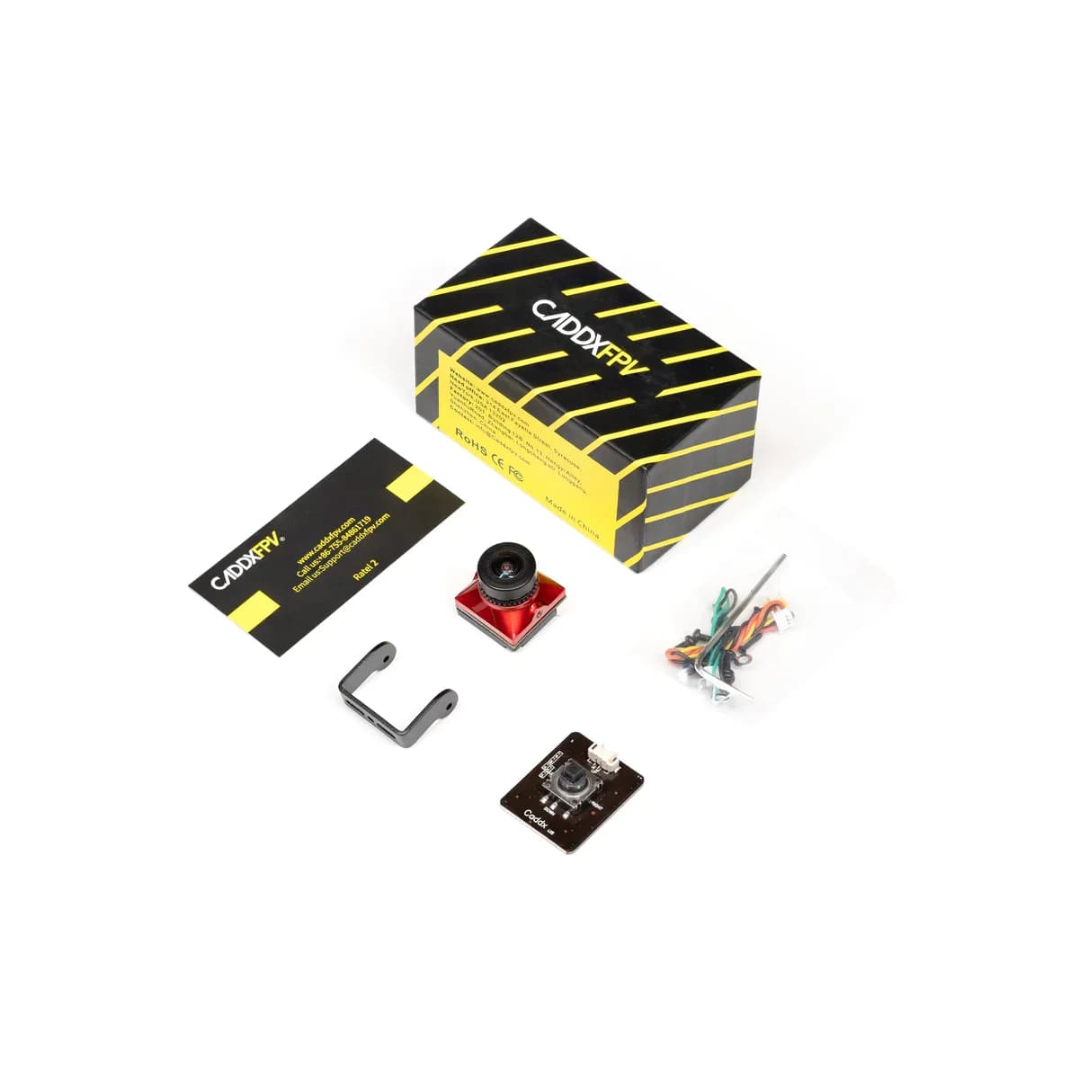 1/3PCS CADDX Ratel 2 V2 FPV Camera Ratel2 2.1mm Lens FOV165° 16:9/4:3 NTSC/PAL Switchable Micro Camera For RC Quadcopter Drone 6