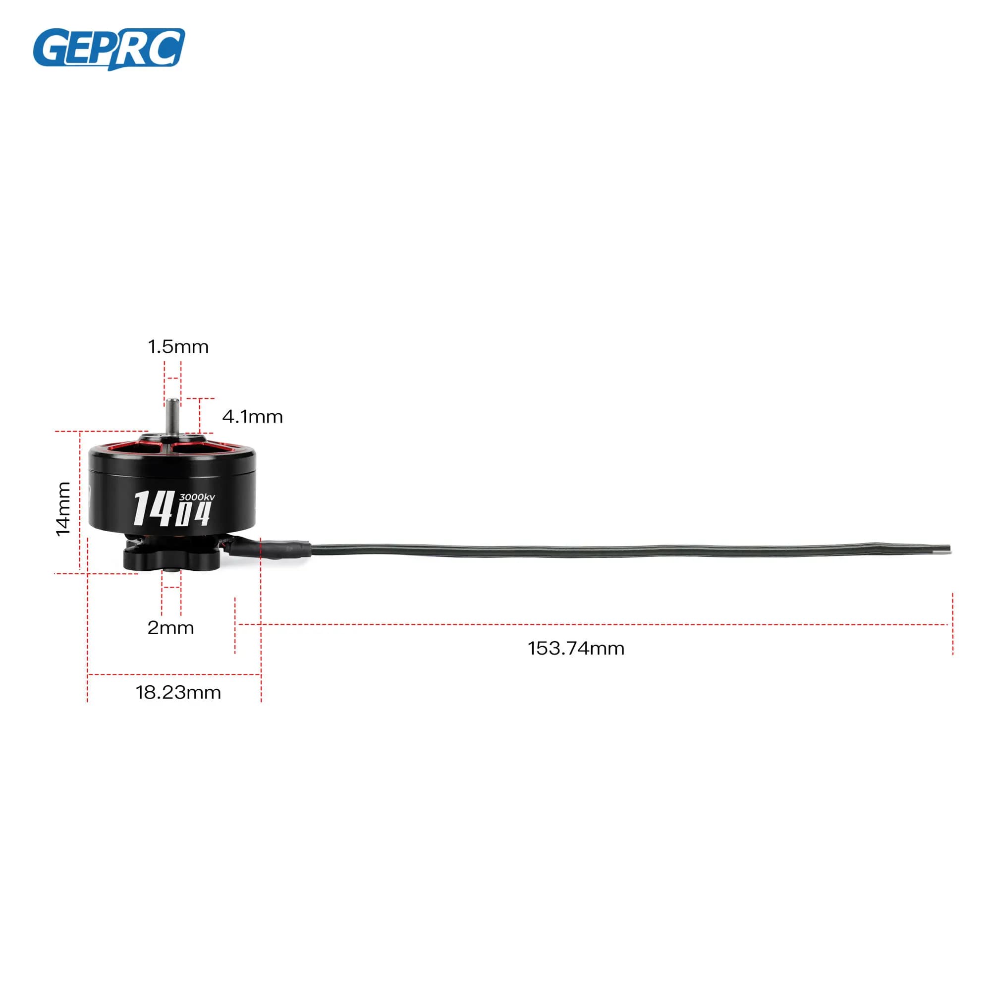 GEPRC SPEEDX2 1404 3000KV 3850KV 4600KV Motor Suitable for Tern-LR40 FPV Drones 2 4-inch RC FPV Quadcopter Freestyle Drone 5
