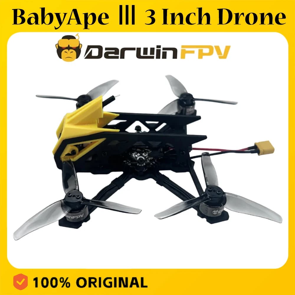 DarwinFPV BabyApe Ⅲ 3 Inch Freestyle Drone ELRS 2.4G for O4/ with Analog VTX - 1