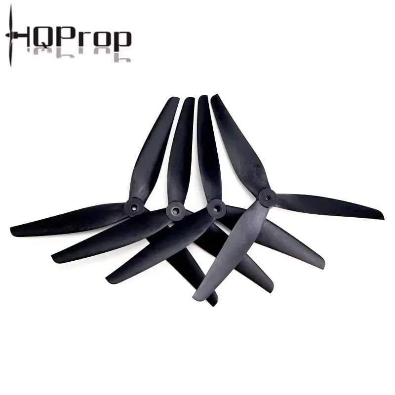 HQProp 10x5x3 1050 Black 10 Inch 3 Blade Carbon Reinforced Nylon Propeller Blades For RC FPV Unmanned Aerial Vehicles
