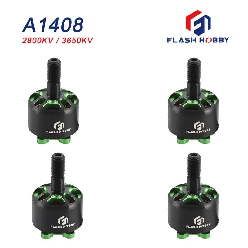1PC/4PCS FlashHobby Arthur Series 1408 1408 2800KV 3650KV  Brushless Mini RC Motor for FPV Racing Multicopter Part - 1