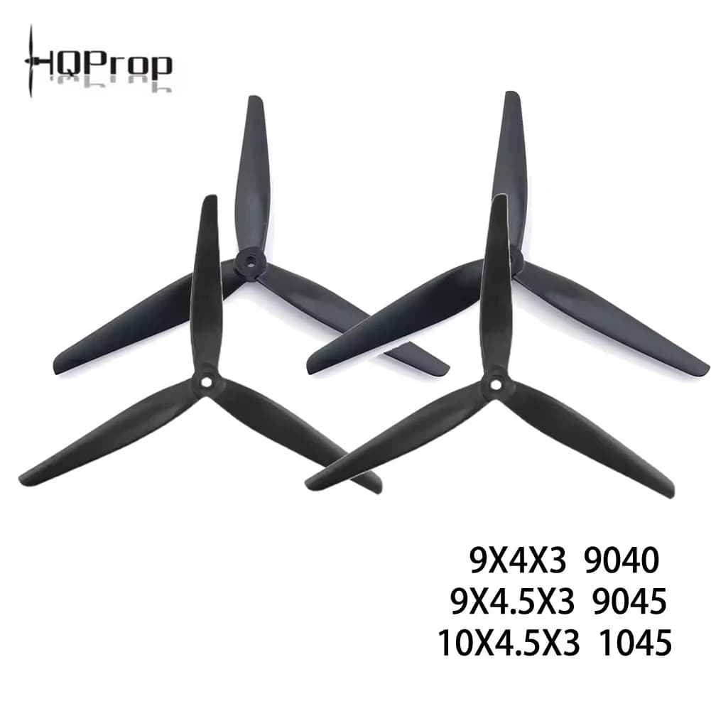2Pair HQProp 9X4X3 9040 / 9X4.5X3 9045 / 10X4.5X3 1045 FPV 3-bladed Nylon Propeller (CW+CCW) Carbon Fiber Nylon for FPV RC Drone $0.99$18.38 -94%4.9195 soldNew shoppers save $17.39Free shippingSee previewSimilar items - 1