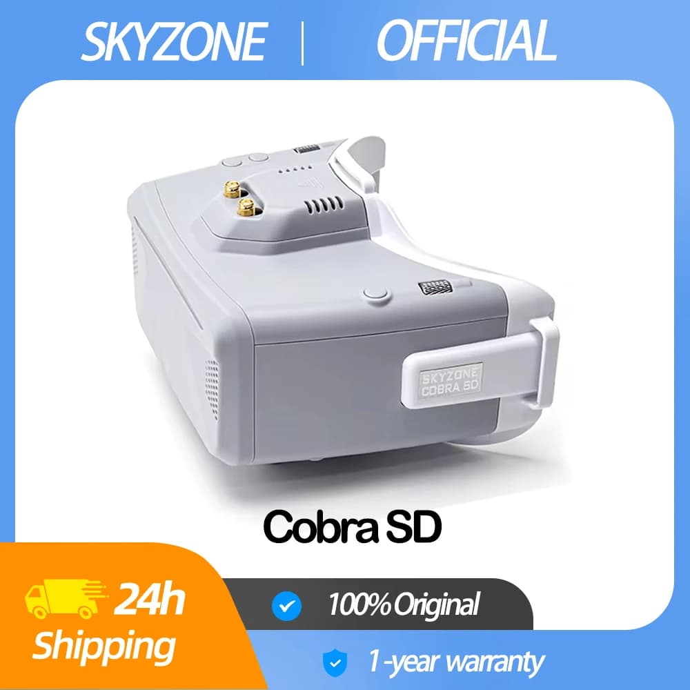 SKYZONE COBRA SD FPV Goggles 4.3 inch LCD 800X480 Screen 5.8G 48CH Diversity Receiver Bulit in with Heat-Sink Fan for RC Drones - 1