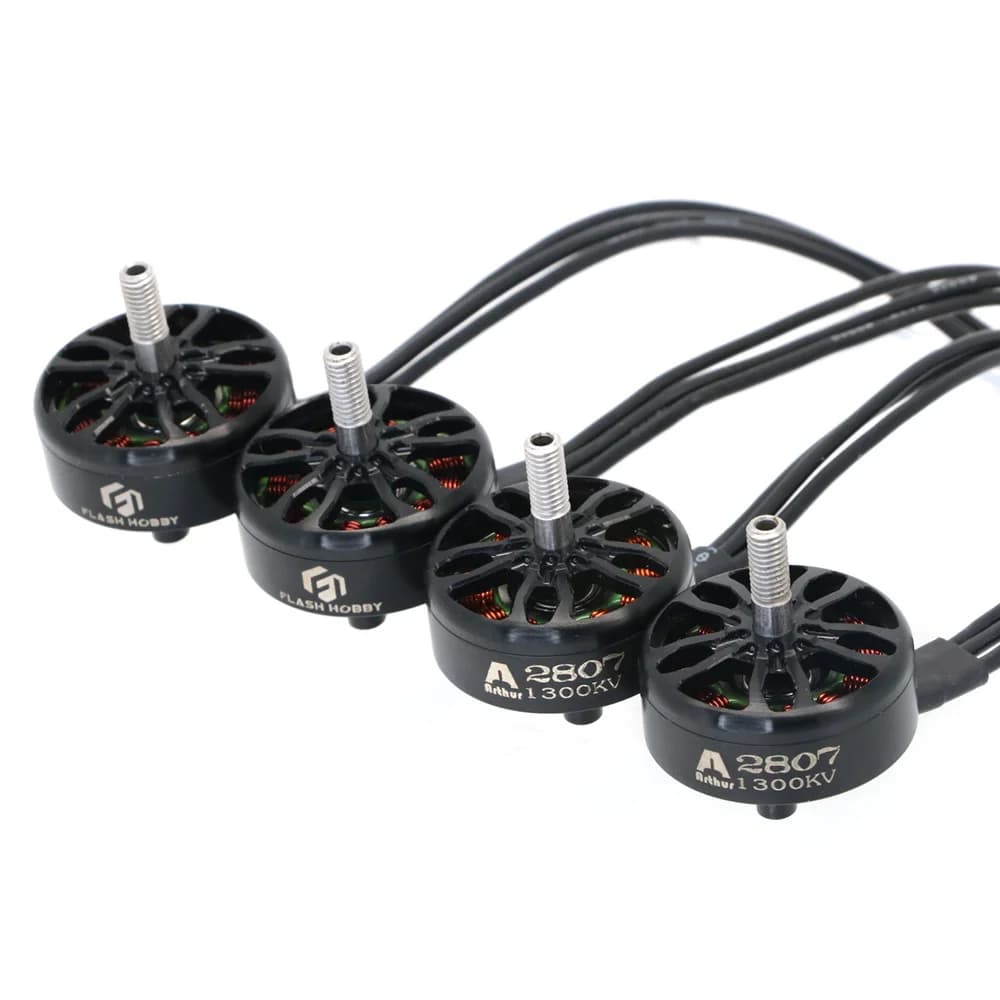 4pcs FLASHHOBBY Shirke A2807 2807 1300KV Brushless Motor for FPV Freestyle 7inch Long Range LR7 Drone Model 6
