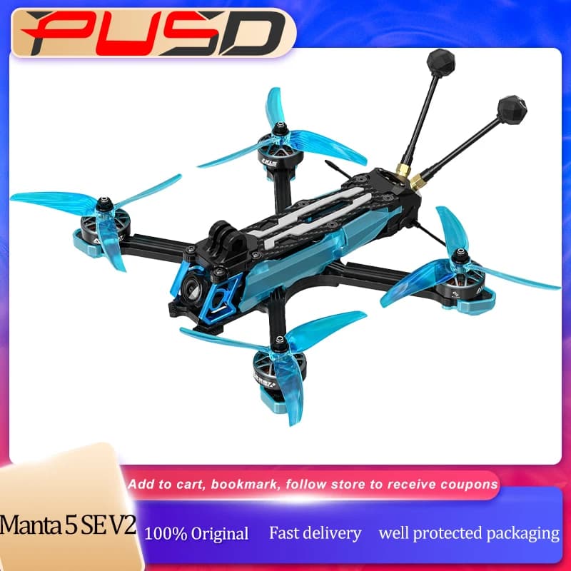 Axisflying Manta 5 SE V2 Squashed X H743 FC O4 Pro/Lite Digital System AE2207 V2 1960KV 6S Motor For 5 Inch RC FPV Drone - 1