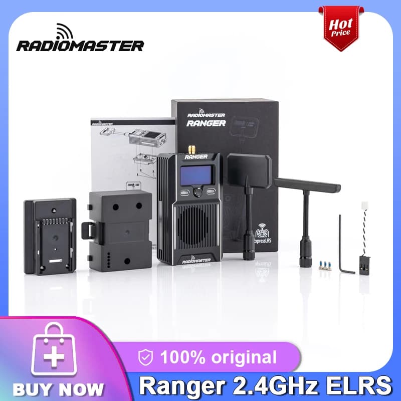 RadioMaster Ranger 2.4GHz ELRS Module OLED Display Wifi and Bluetooth Support High-efficiency Cooling System - 1