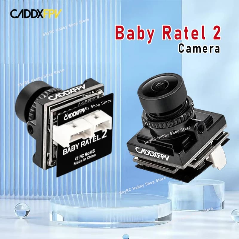 CADDX Baby Ratel 2 Nano FPV Camera - 1200TVL 165°FOV Starlight 0.0001lux Low Latency NTSC/PAL RC Freestyle - 1