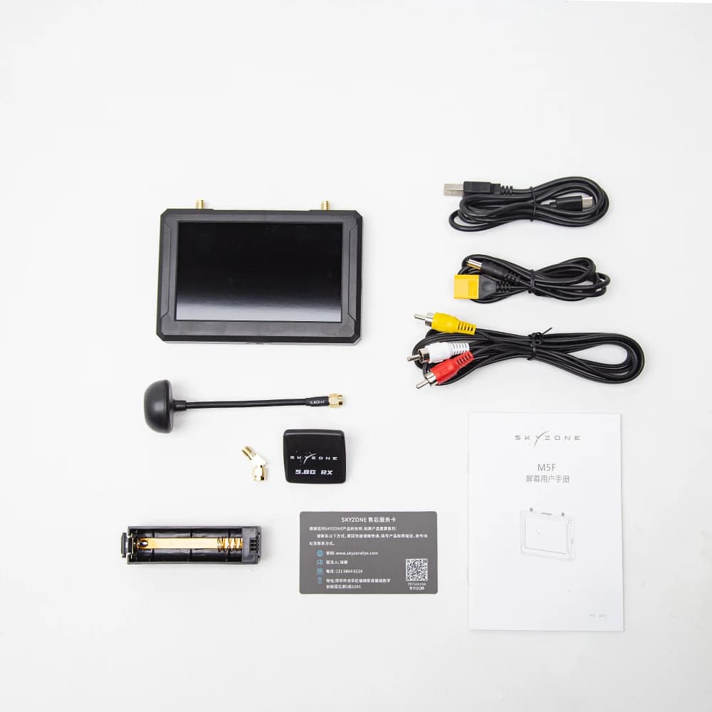 SKYZONE M5F 5-inch FPV 5.8Ghz 48CH Video Monitor With DVR For Racing Plane RC Quadcopter FPV Multicopter Part Monitor 5