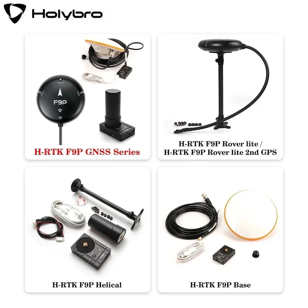 Holybro H-RTK F9P GNSS Series H-RTK Rover Lite / H-RTK Rover Lite 2nd GPS / Helical / Base for RC FPV Drone - 1