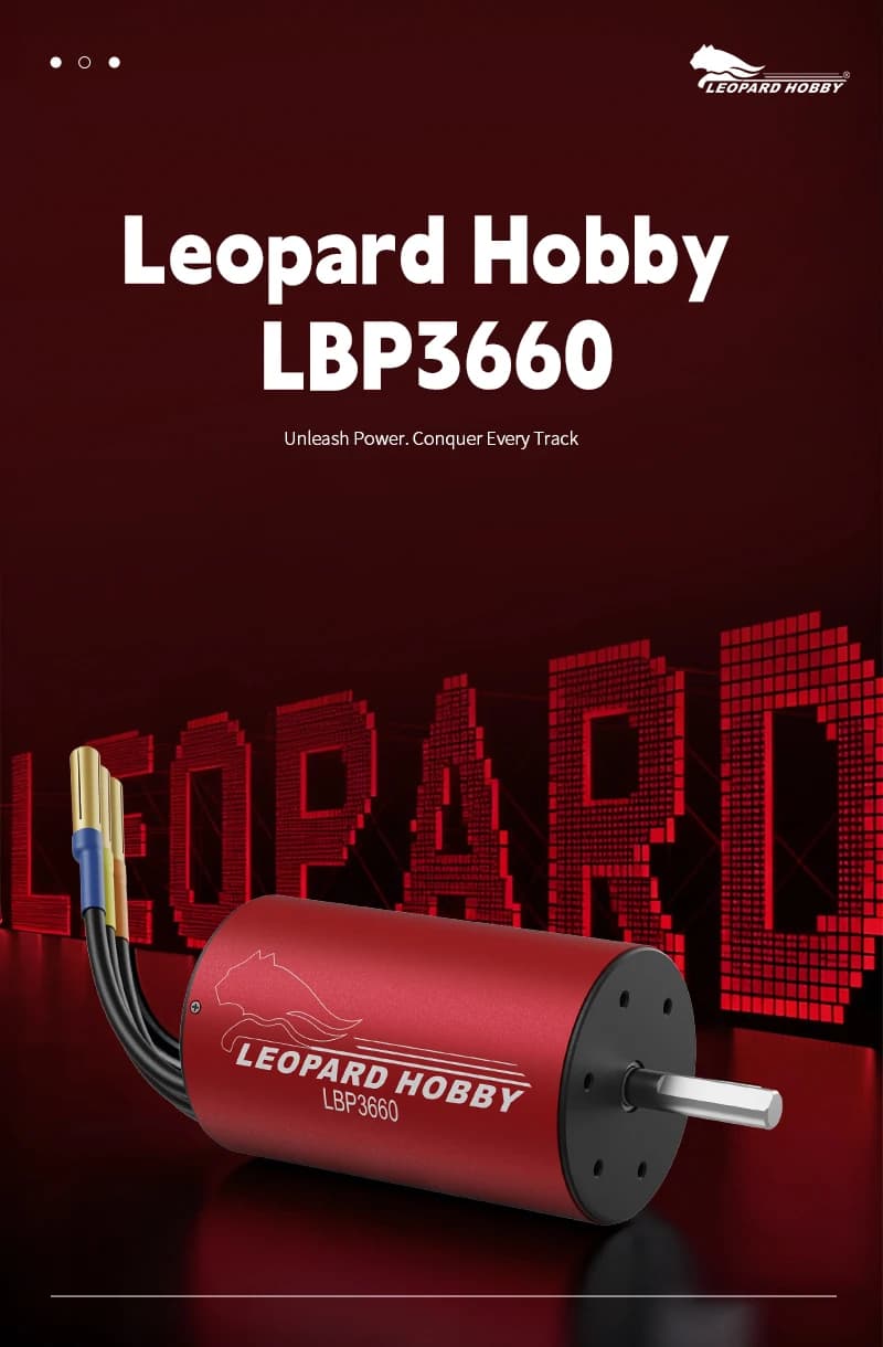 LEOPARD HOBBY leopardhobby brushless motor LBP3660 high power brushless system Brushless Motor Hobbywing QUICRUN WP 10BL120 G2 5