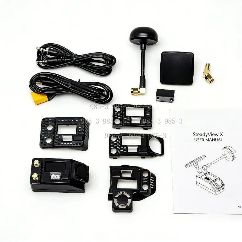 SKYZONE SteadyView X FPV Receiver, 4.9G-7.5G Multi-band Video RX with Screen, Compatible with FPV Goggles 3