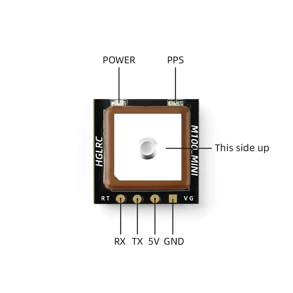 HGLRC M100 MINI - M10 GPS Module Built-in Ceramic Antenna 4