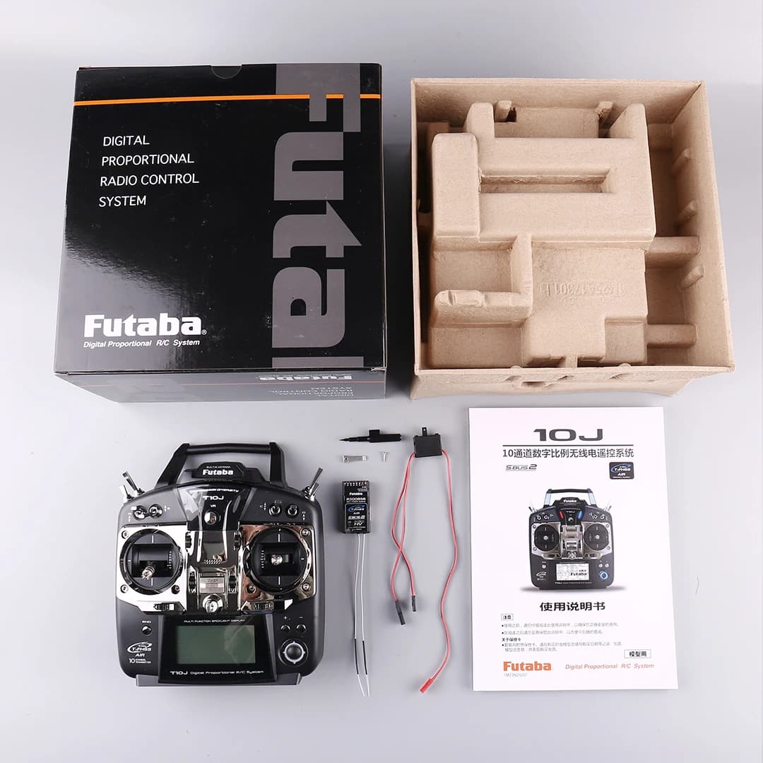Original Futaba T10J 10J with R3008SB Receive 10 Channel 2.4GHz Radio System for RC Helicopt for R/C Model - 1