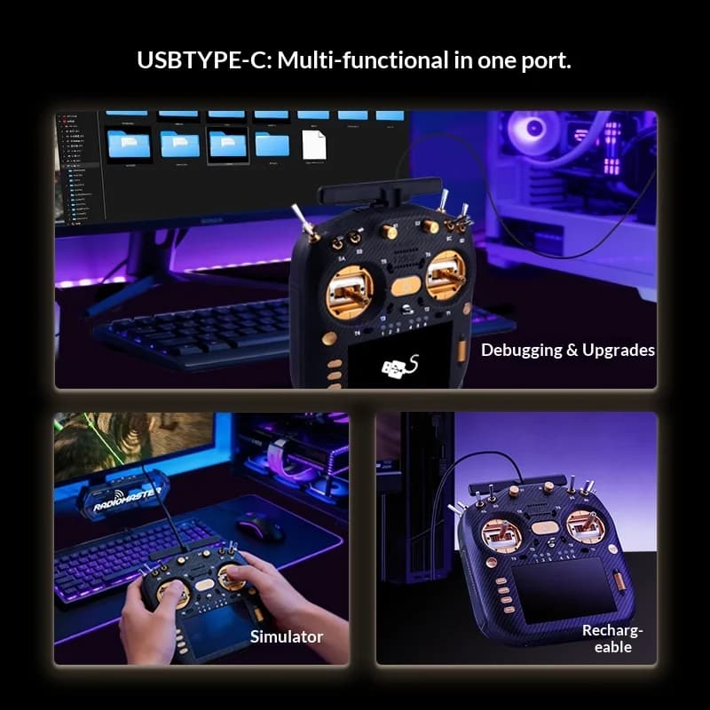 Radiomaster TX16S MK3 MAX ELRS 2.4G CNC Hall Effect Gimbal AG02 JR Bay RC Transmitter X-Band TX Module For FPV Airplane Model 5