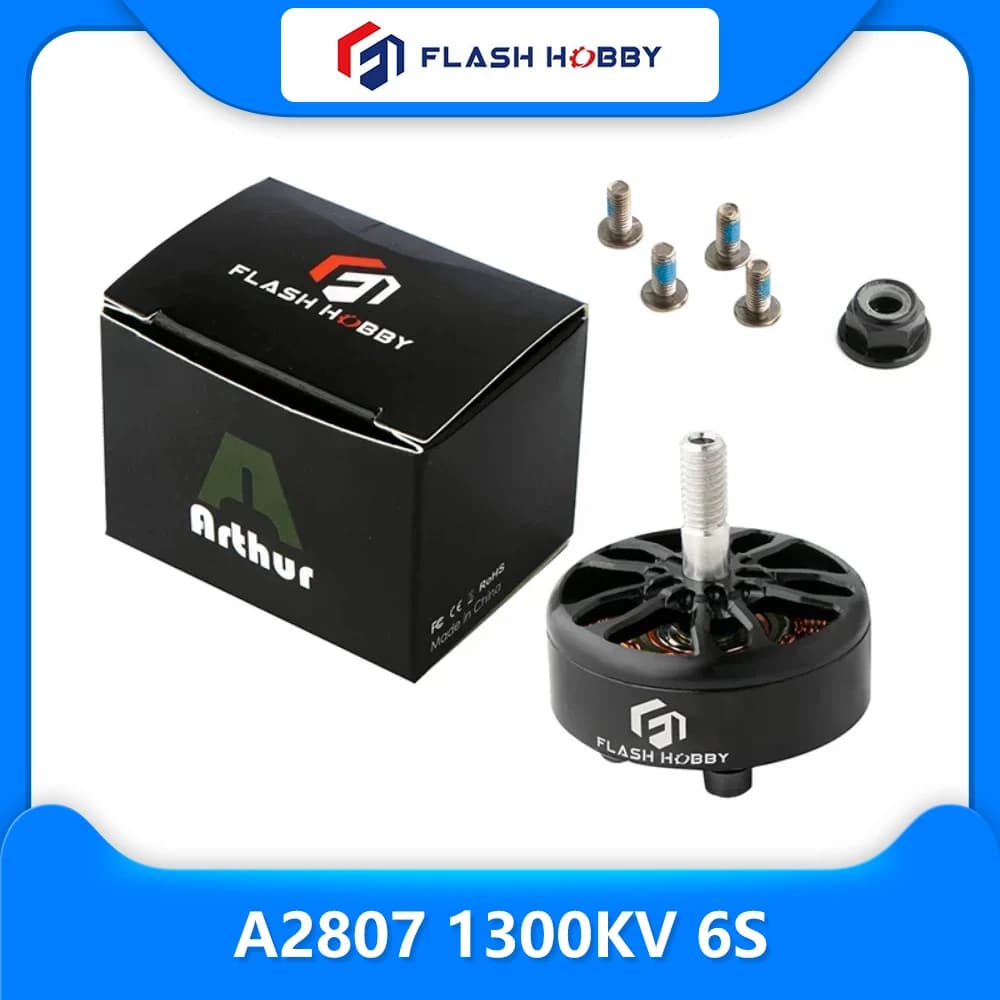 FLASHHOBBY A2807 2807 1300KV 6S Brushless Motor for RC FPV Freestyle 7inch Long Range LR7 Drone DIY Parts - 1