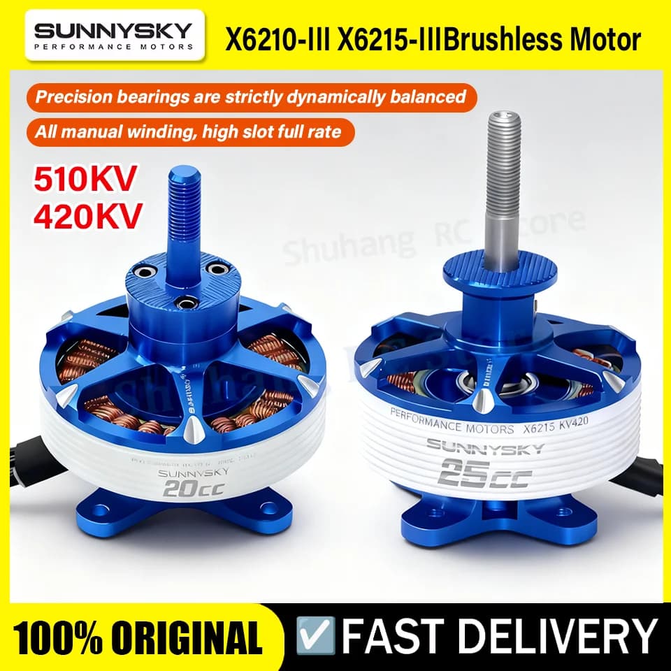 SUNNYSKY X6210-III X6215-III 510KV 420KV Brushless Motor for RC Airplanes Fixed Wing Plane - 1