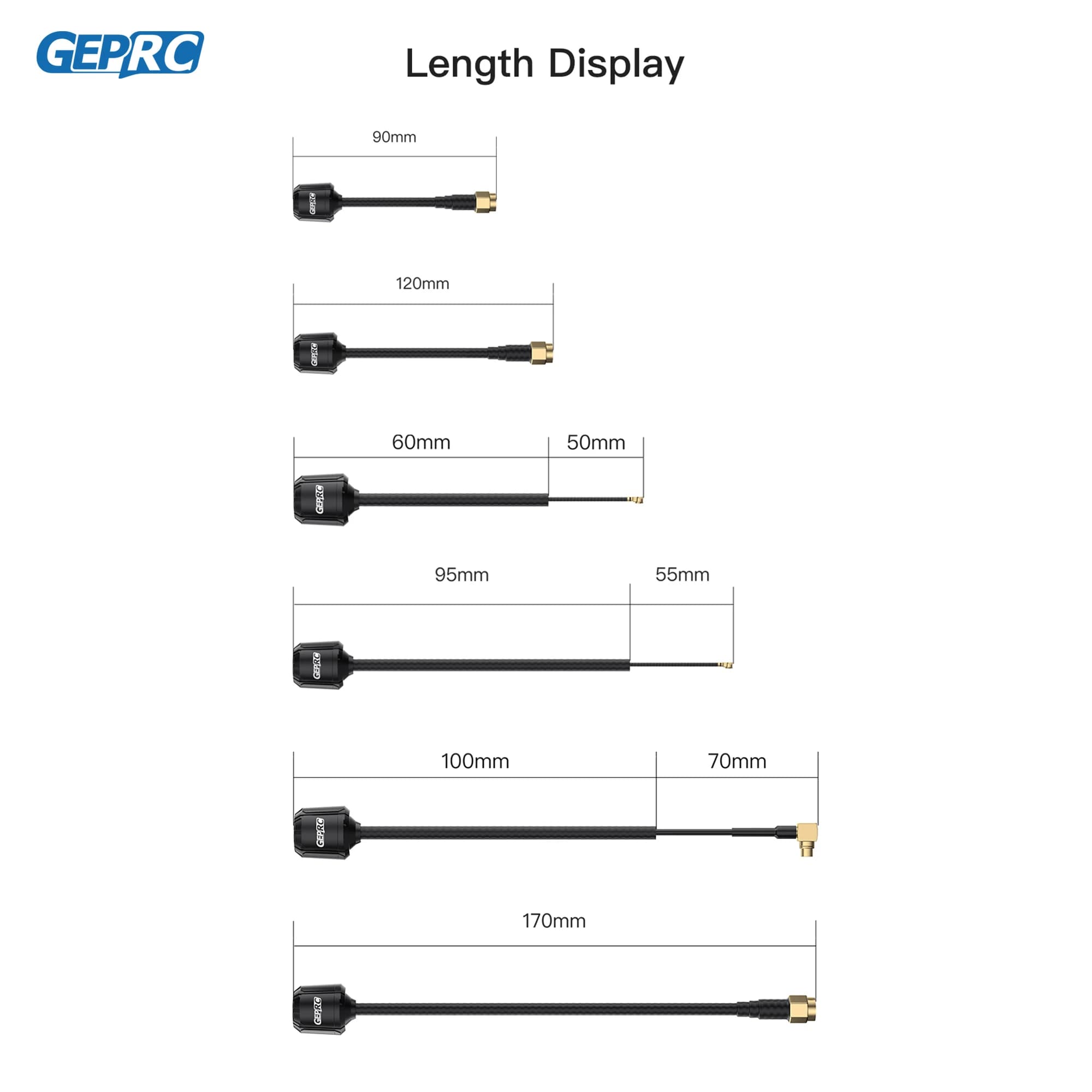 GEPRC Momoda2 5.8G Antenna Long Version Suitable RHCP LHCP DIY RC FPV Quadcopter Drone Freestyle 5.3GHz 6GHz Accessories Parts 5