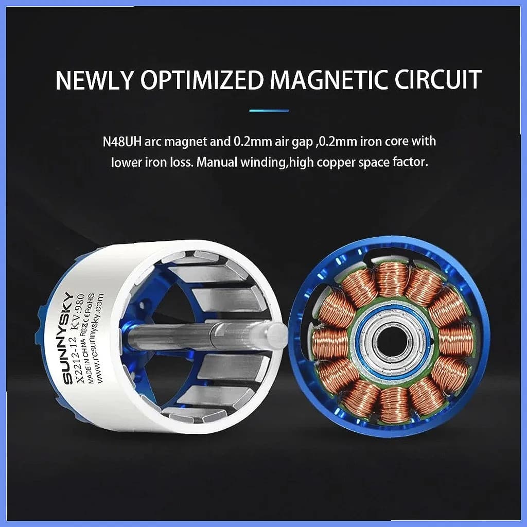 SUNNYSKY X2212 Brushless Motor 980KV/1250KV/1400KV/2450KV for RC Airplane Drone with Original Box 4