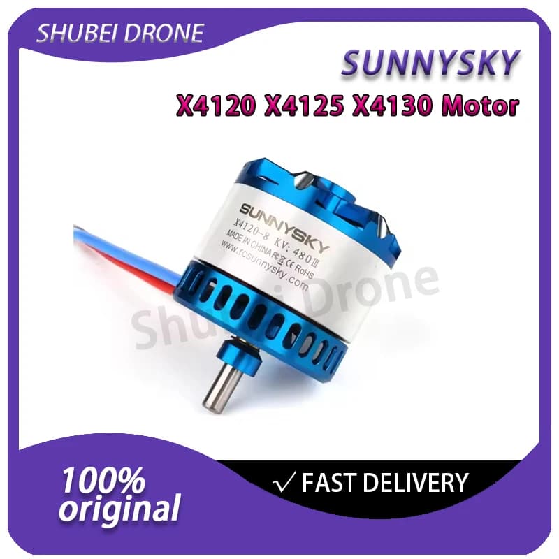 SUNNYSKY X4120-III X4125-III X4130-III KV230 KV260 KV210 KV250 KV380 KV520 High Effectiveness Brushless Motor for RC Fixed Wing - 1