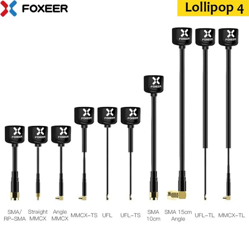 2PCS Foxeer Lollipop 4 Lollipop V4 2.6dBi High Gain FPV Antenna LHCP RHCP for FPV Drone VTX Goggles DIY Parts - 1