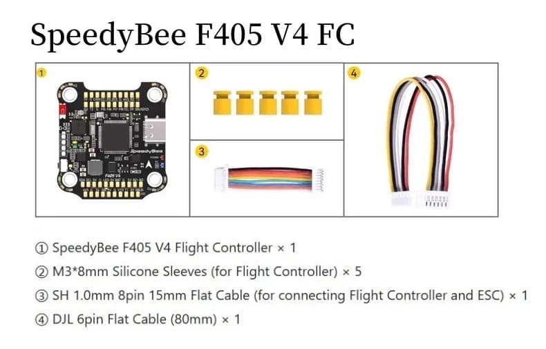 Original SpeedyBee F405 V4 Flight control BLS 60A ESC F4V4-60-Stack BLS 30x30 Bluetooth parameter tuning 3
