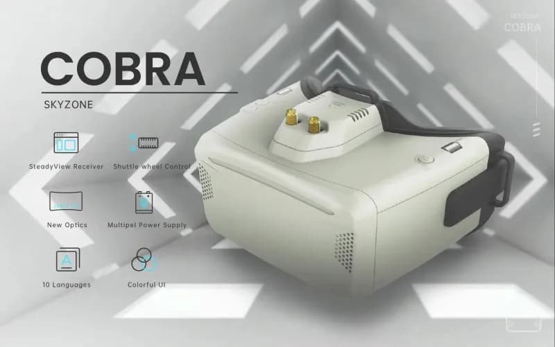 SKYZONE COBRA LITE V2 Diversity 480*272 G0ggle Steadyview RapidMix Receiver Head Tracker DVR Video Glasses RC FPV Racing UAV 3