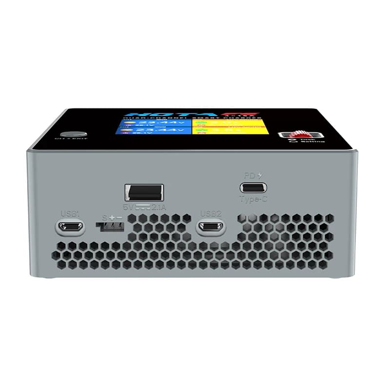 HOTA F6 Four Channel Smart Charger DC1000W 4*15A for Lipo LiIon NiMH Lipo Remote Control Model Balance Charger USB Type-C 6