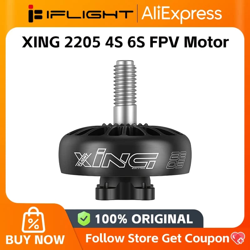 IFlight XING 2205 Brushless Motor 2300KV 2450KV 6S 3200KV 4S M2 Shaft For FPV - 1