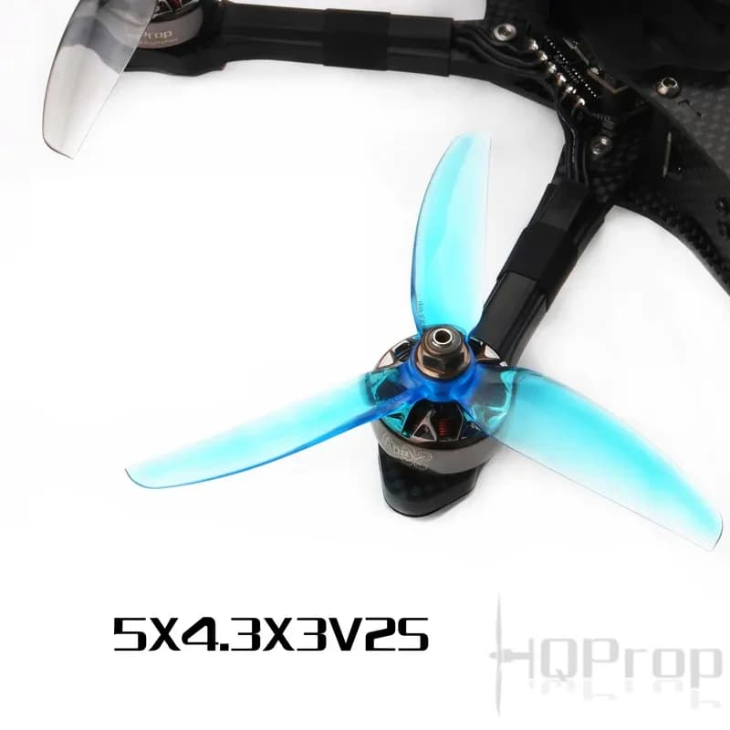 HQPROP 5X4.3X3V2S 5043 5X4.3X3 3-Blade PC Propeller for RC FPV Racing Freestyle 5inch Drones Replacement DIY Parts - 1