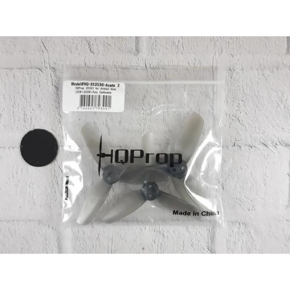 HqProp 3X3X3 Propeller 3Inch 3-Blade Prop Grey Poly Carbonate compatible DJI Avata 2 FPV Drone Parts