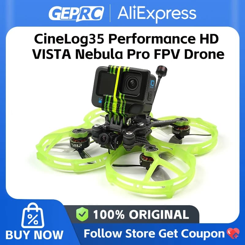 GEPRC CineLog35 Performance AVATAR HD GEP-F722-45A AIO Walksnail Avatar HD Camera VTX Kit 2105.5 2650KV 6S 3.5inch FPV Cinewhoop - 1