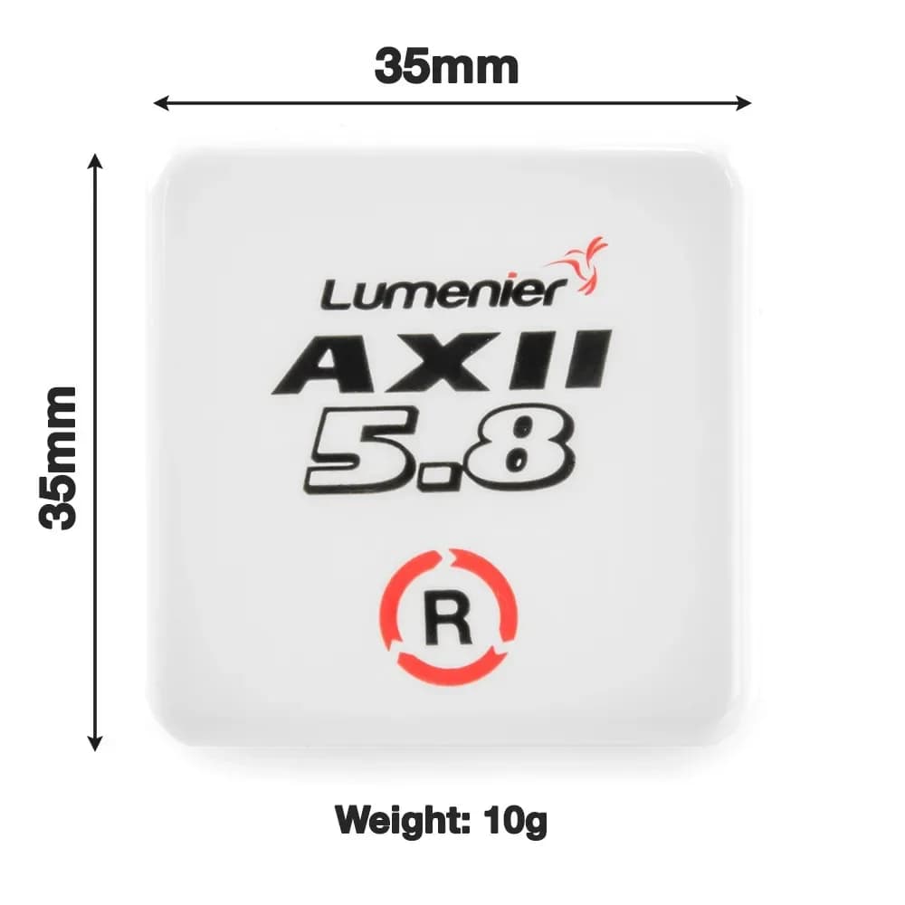 Lumenier AXII 5.8GHz FPV Patch Antenna RHCP for Fatshark Skyzone Goggles Receiver RC Racing Drone Models DIY Toys 4