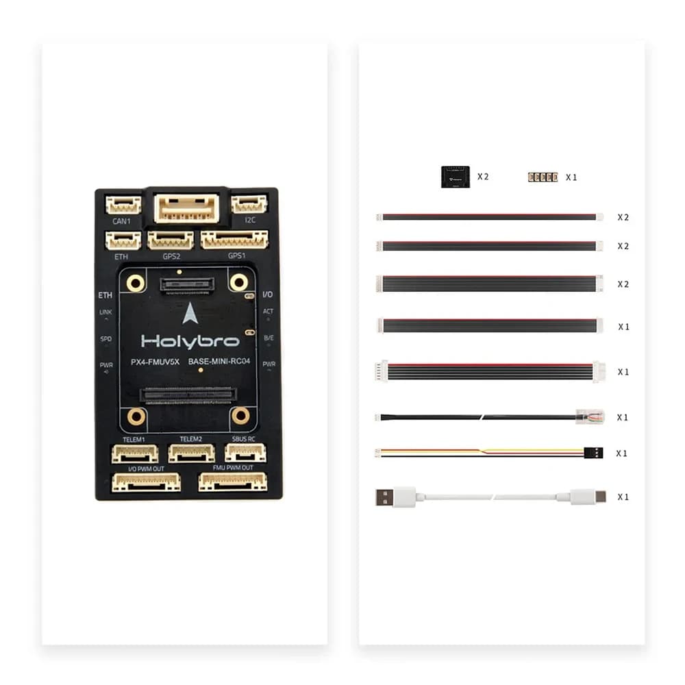 Holybro Pixhawk V2A V2B Mini RPi CM4 Baseboard / Can Be W/6X, 5X and Any FC That Follow The Pixhawk Autopilot Bus Standard 4