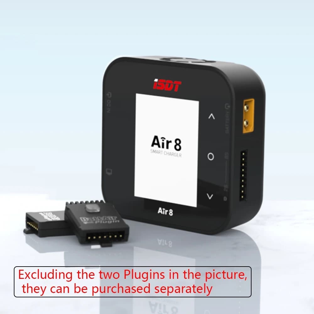 New ISDT Air8 Lipo power Balance Battery Charger Discharger 20A 500W DC 1-8S Li-Po Li-Hv Li-Ion Li-Fe NiMH Ni-Cd Pb - 1