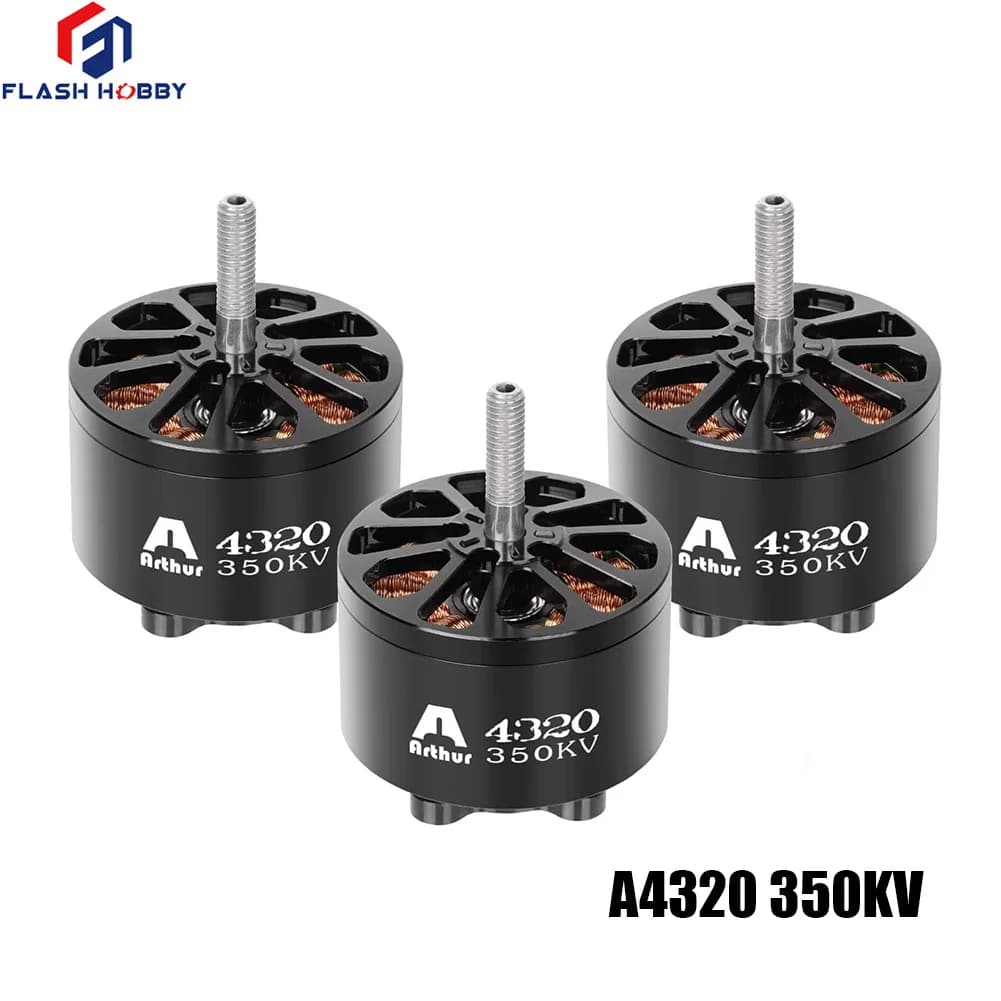 1/4PCS Flashhobby A4320 4320 350KV 6-12S High Speed Brushless Motor Long Range X-Class RC FPV Drone Motor