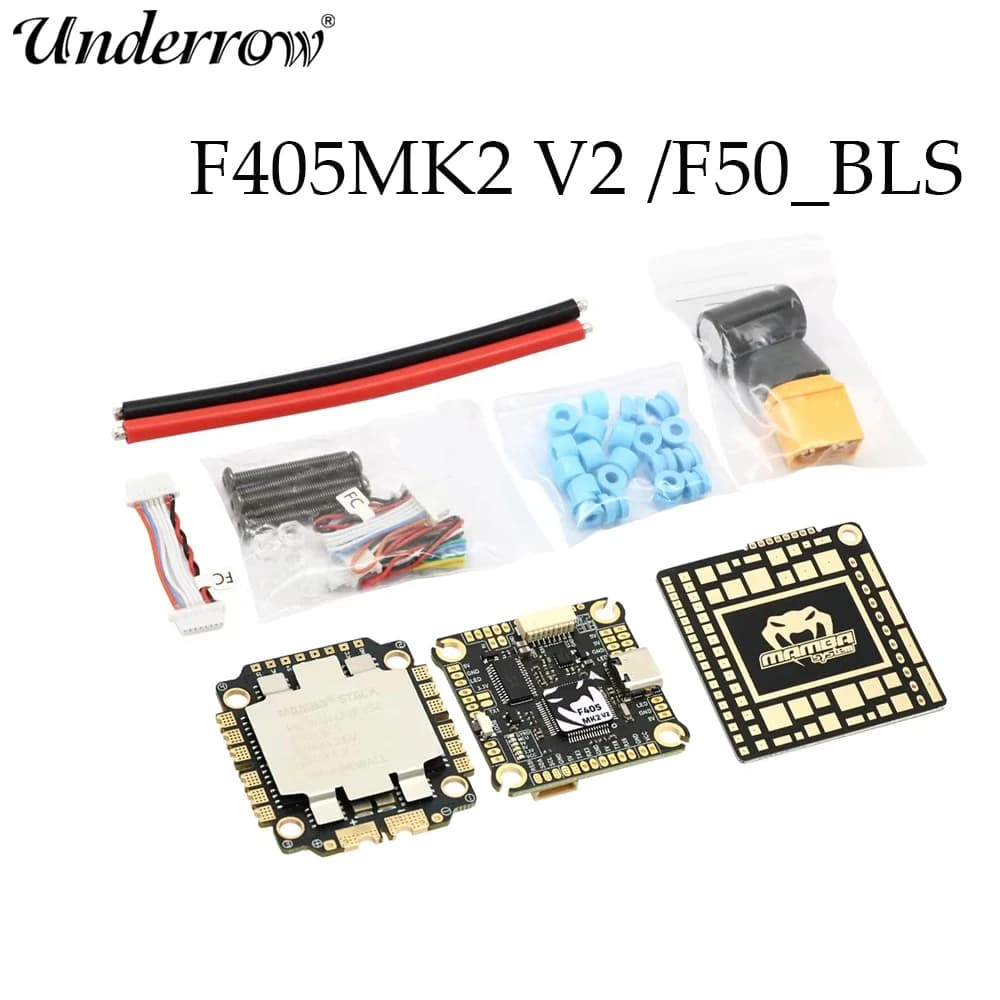Diatone  MAMBA F405MK2 Betaflight Flight Controller w/F40 40A F50A 50A 3-6S DSHOT600 ESC for FPV Racing Drone RC Models - 1