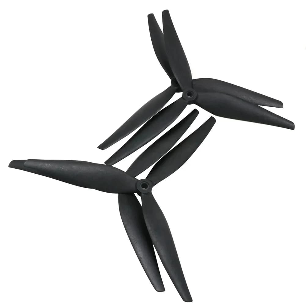2pair HQProp 10X5X3 9X5X3 10X5.5X3 1050 9050 1055 10inch 9inch 3 blades Black Carbon Reinforced Nylon Propeller for Rc FPV Drone 4