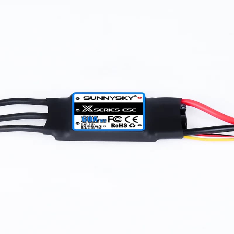 SUNNYSKY X Series ESC 60A 2-6S Brushless Speed controler With Ubec For RC Airplane 3D KT Aircraft Fixed Wing Culvert 3
