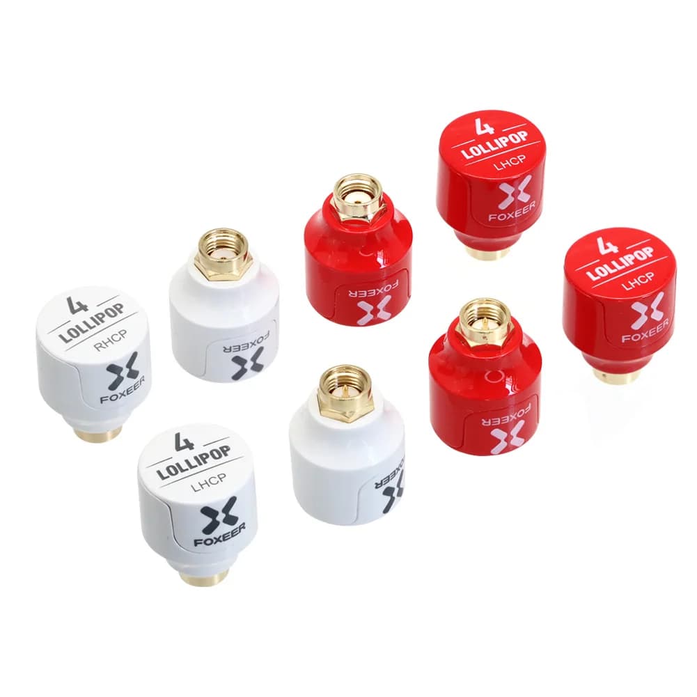 2PCS Foxeer Lollipop 4 V4 Stubby FPV Antenna 2.6DBi 5.8G LHCP RHCP SMA RP-SMA Micro Mushroom Receiver Antenna For FPV RC Drone