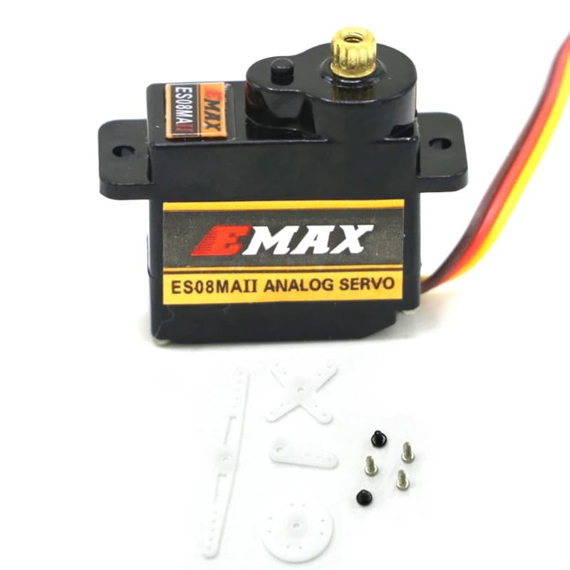2026 New EMAX ES08MAII 12G Mini Metal Gear Analog Servo RC Hobby Simulation Servo for Car Boat Helicopter Airplane 5