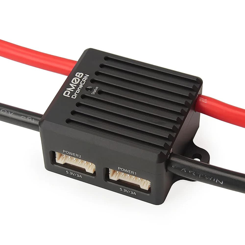 Holybro DroneCAN PM08-CAN Power Module 2-14S 200A Dual Step Down UBEC Output With 2x Independent 5V Out For RC FPV Drone