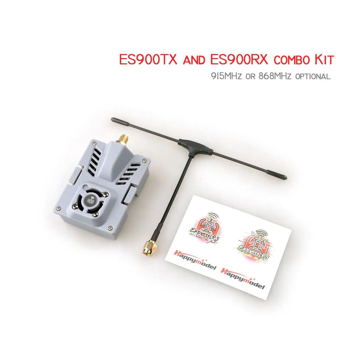 HappyModel ES900TX ES900RX 915Mhz 868MHz ExpressLRS ELRS RF Module Receiver Set for RC Airplane FPV Long Range Drone DIY Parts