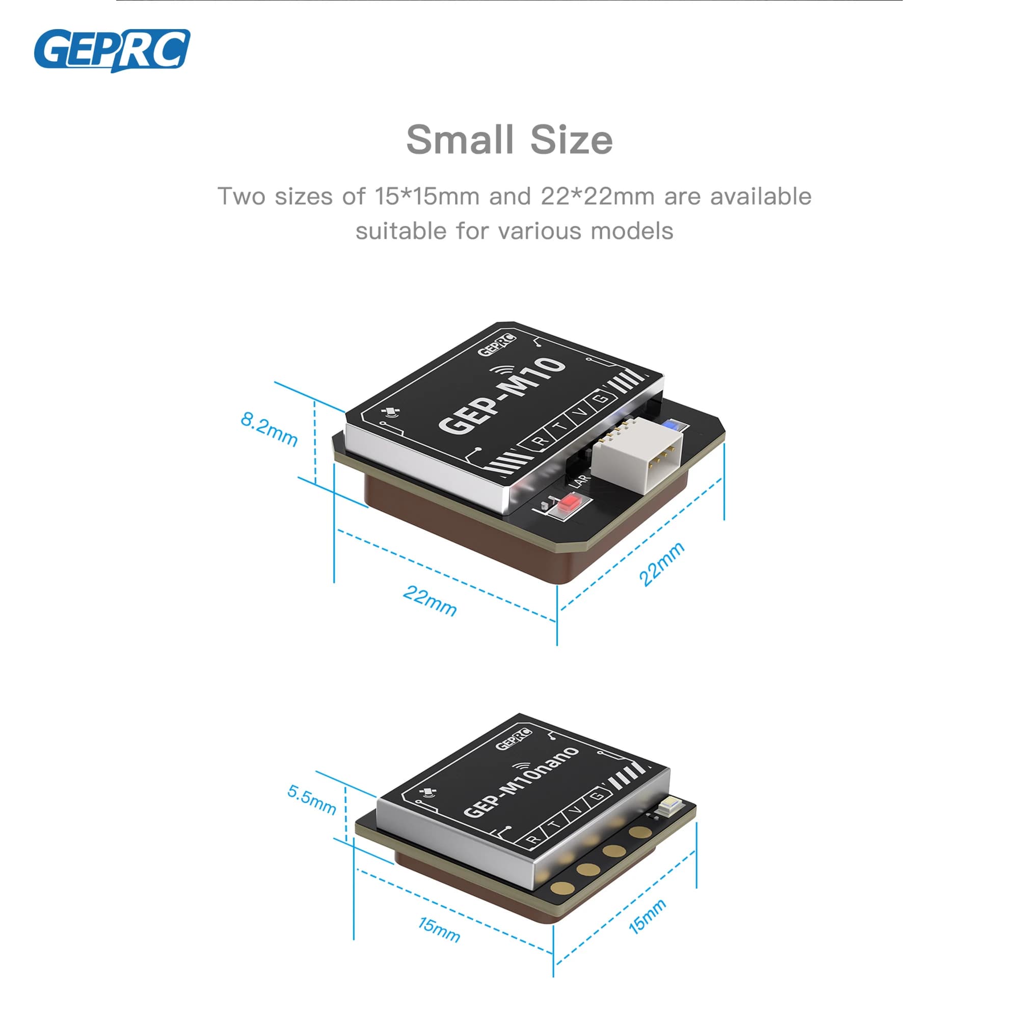 GEPRC GEP-M10 Series GPS Built-in Flash Chip QMC5883L Magnetometer DPS310 Barometer Accurate and Farad Capacitor for FPV Drone 5