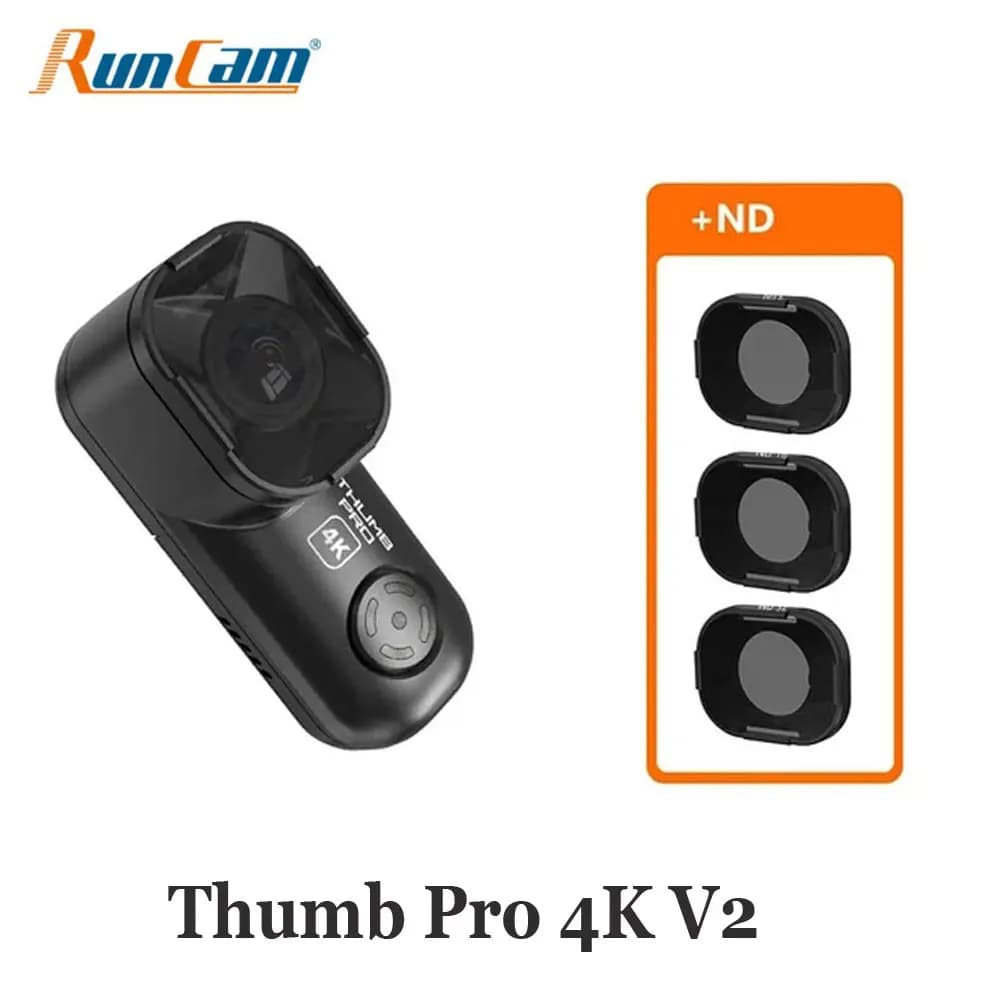 RunCam Thumb Pro 4K V2 New Version Bigger FOV HD Camera 16g Bulit-in Gyro Filter FPV Camera for FPV Racing Recording - 1