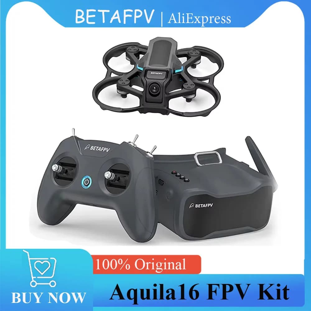 BETAFPV Aquila16 FPV Kit Quadcopter ELRS 2.4G Analog VTX VR03 FPV Goggles - 1