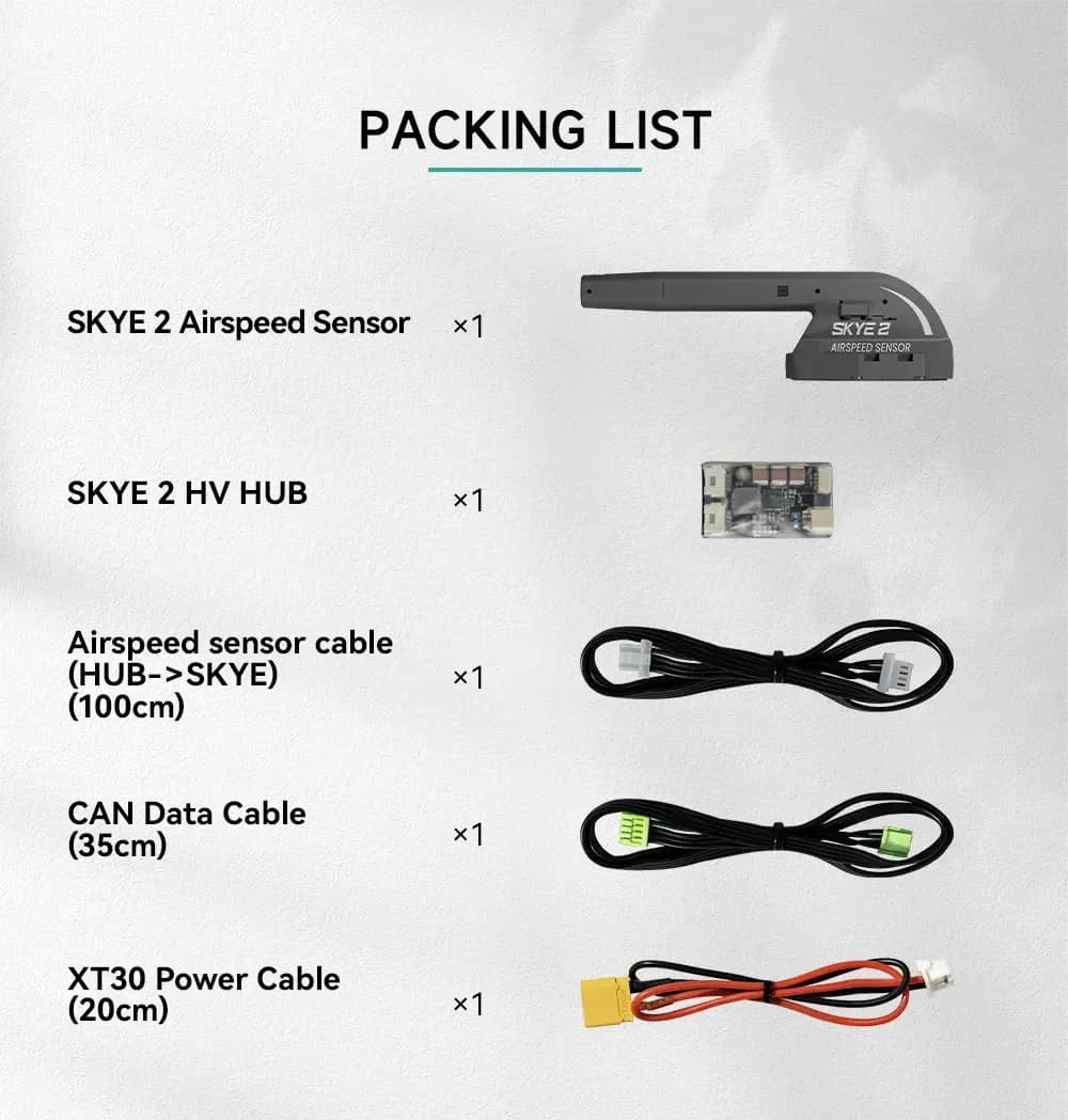 CUAV SKYE 2 Intelligent Airspeed Sensor | UAV Pitot Tube with Dual Heating System PX4 Pixhawk Flight Control in Low Temperature 5